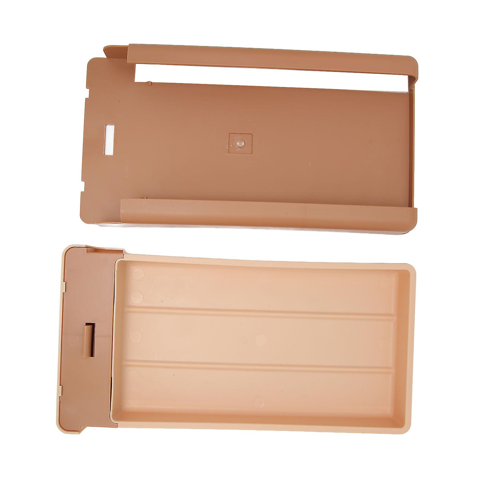 Under Table Drawer Bottom Storage Concealed Paste Under Desk Pull Out Drawer with Handle for Nail Art