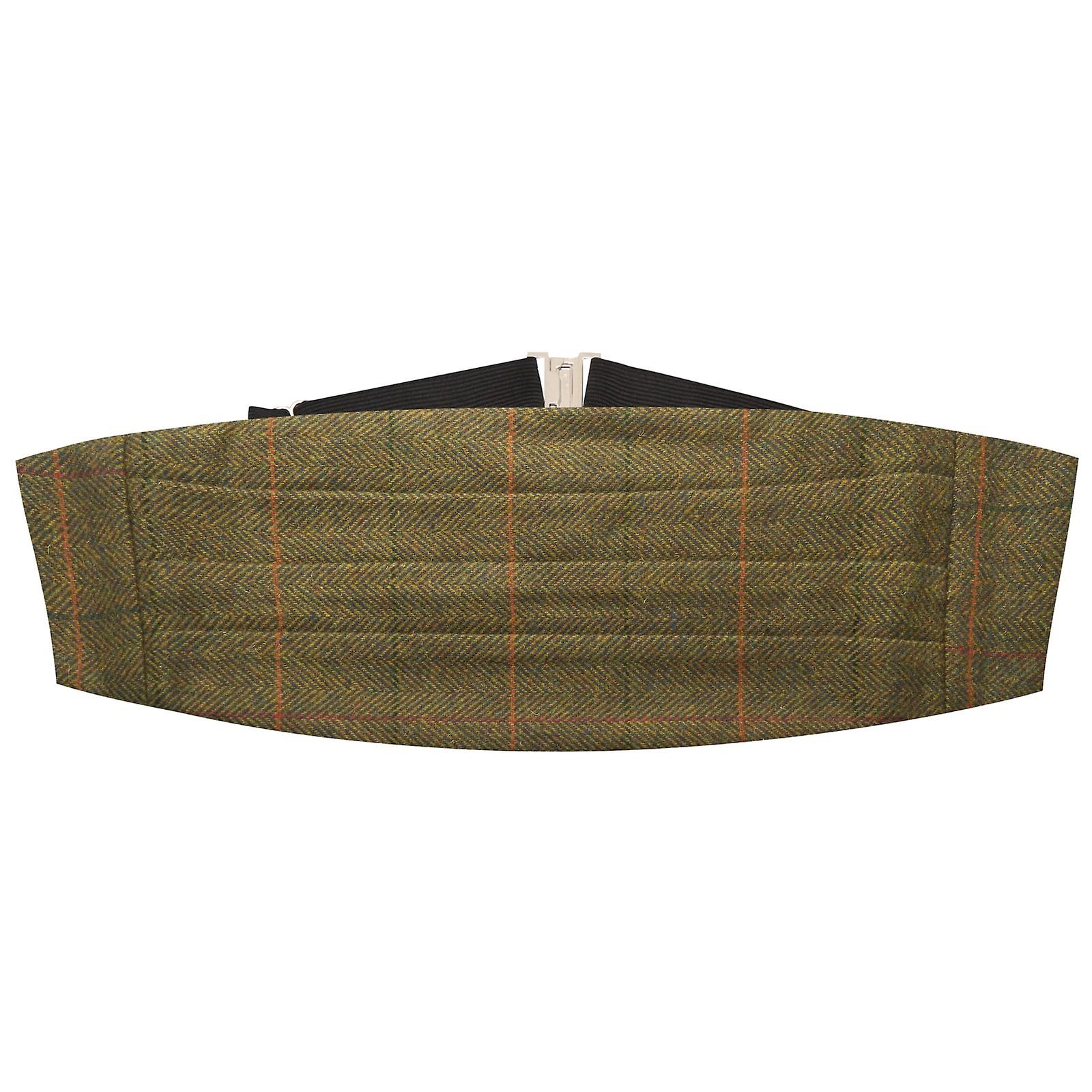Dijon Brown Tweed Cummerbund