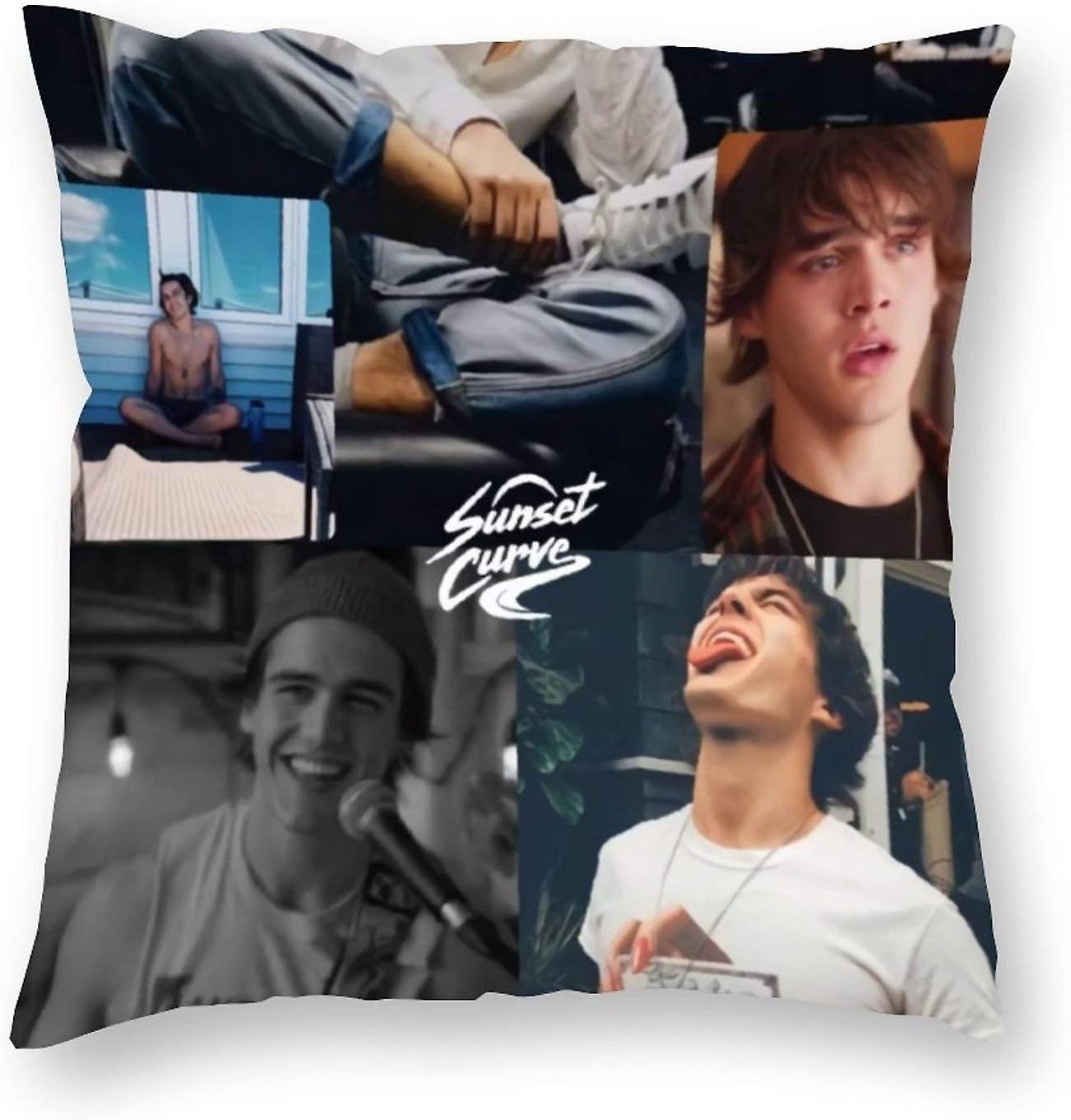 ジュリーとファントムルークチャーリーガレスピースロー枕カバー装飾的な枕カバー家の装飾スクエア18 x 18インチぬいぐるみ枕カバーAA-732