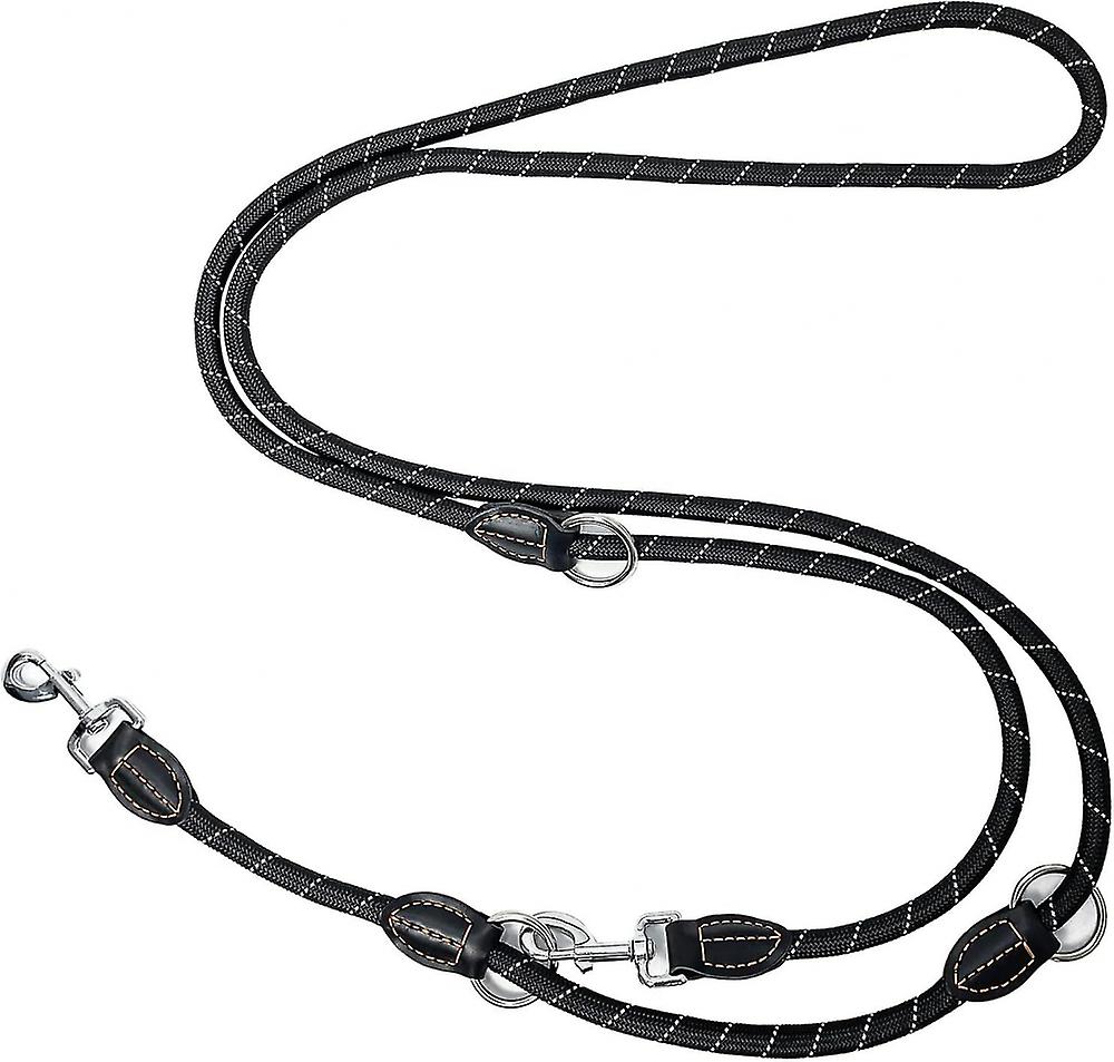Dog Leash, 3m Multifunction Double Leash, 3 Direction Adjustable, Nylon Shoulder Leash