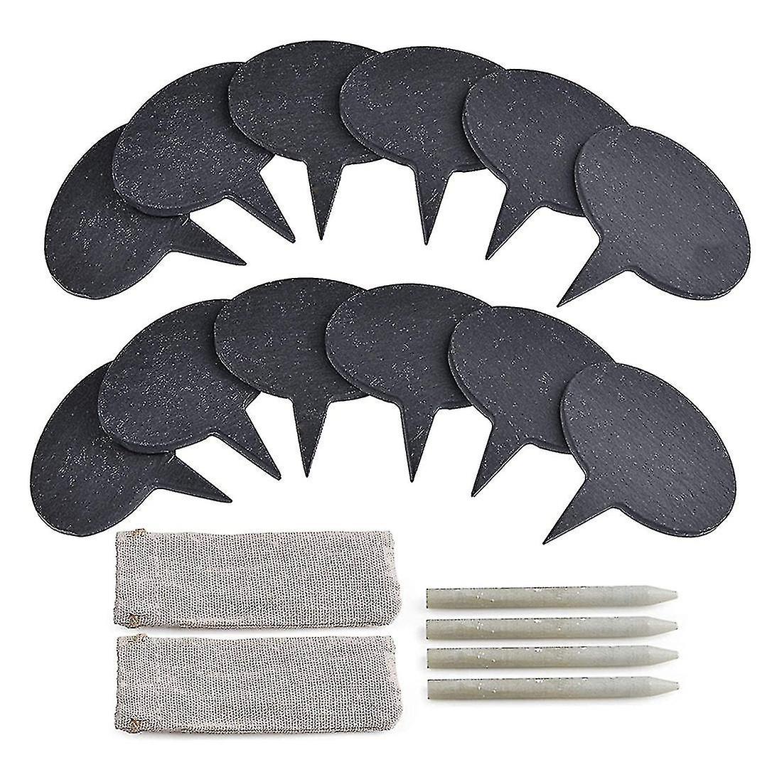 Cheese Markers For Charcuterie Board, Set Of 18 Pcs Slate Cheese Sign