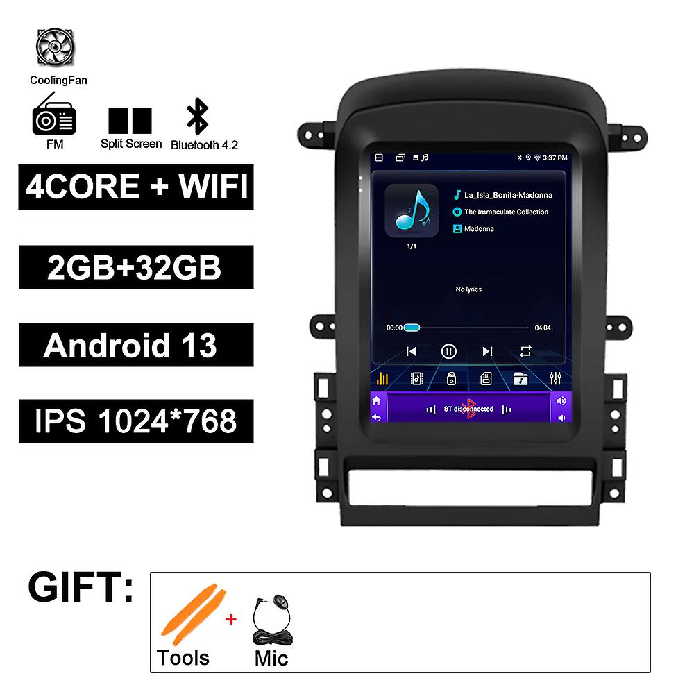 For Chevrolet Captiva 2006-2012 Android13 Car Intelligent System Radio Multimedia Video GPS CarPlay Auto Bluetooth WIFI 9.7inch