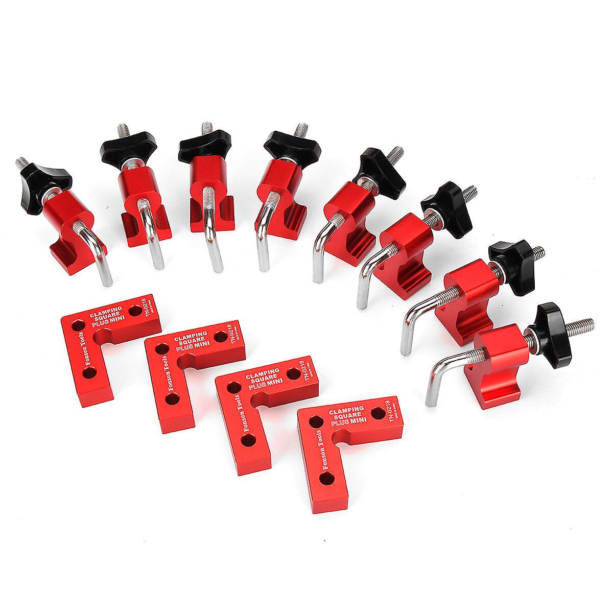 4Pc Mini Woodworking Clamps - 90 Degree Right Angle Precision Carpenter Square Set