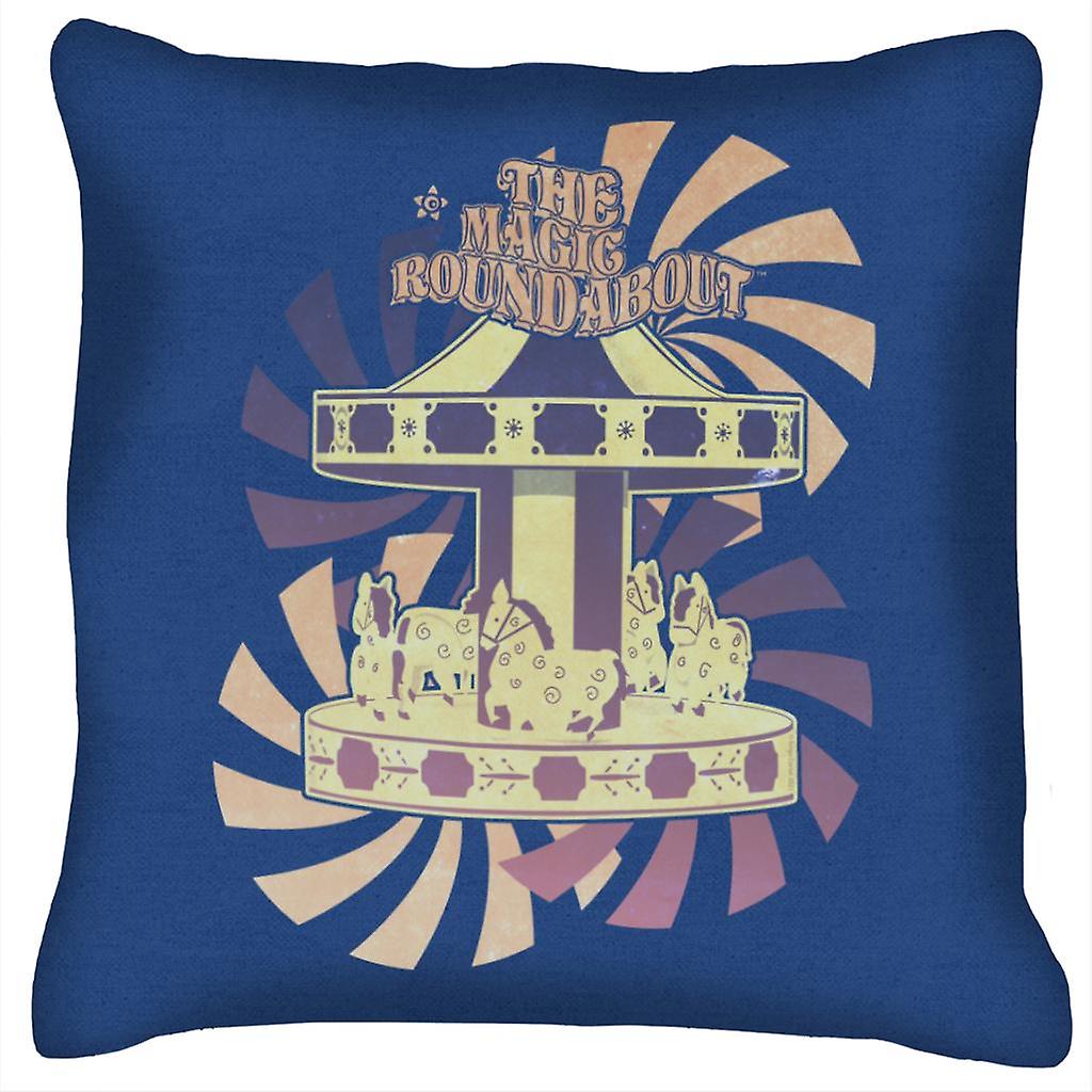 The Magic Roundabout Retro Carousel Cushion
