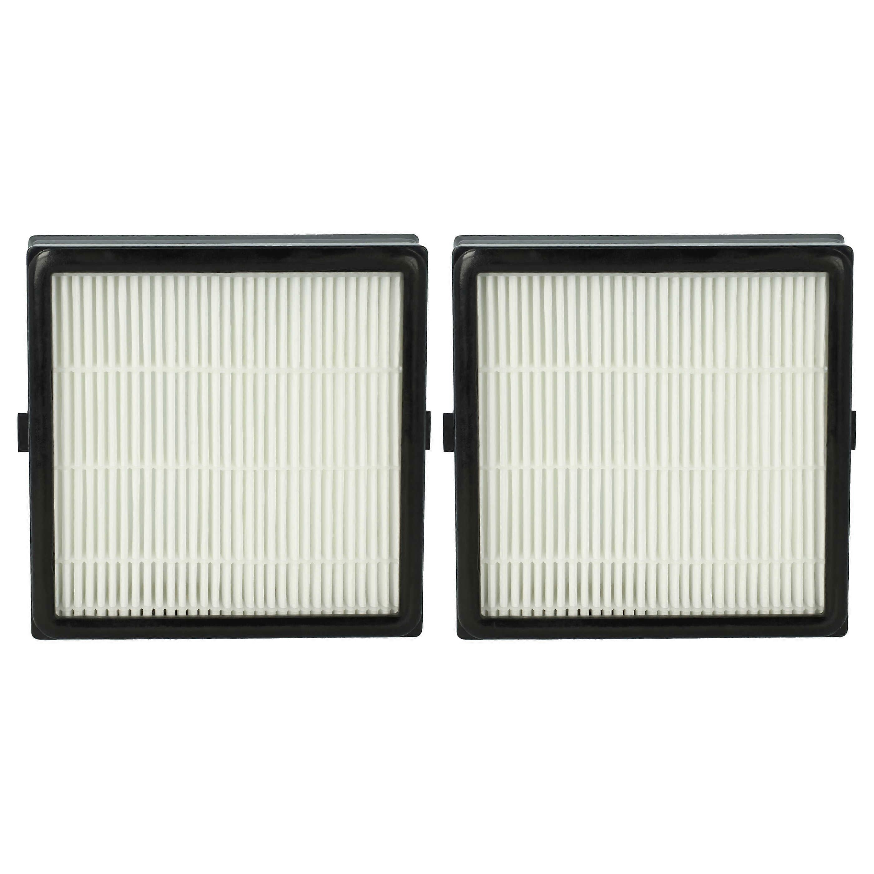 vhbw 2x Staubsaugerfilter Ersatz für Nilfisk 22356800 für Staubsauger - HEPA-Filter Schwarz Weiß