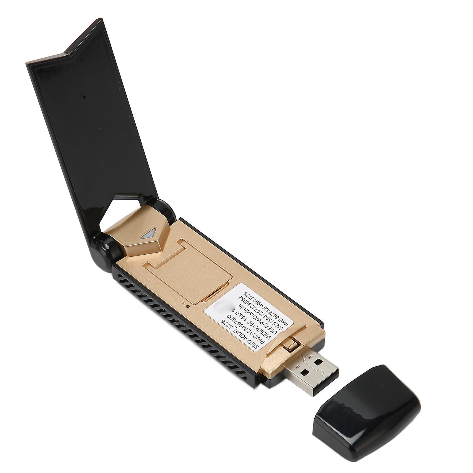 4G USB Portable WiFi Support SIM Card 10 Devices Connection Multiple Protection Pocket Mobile Hotspot for Outdoor Black 