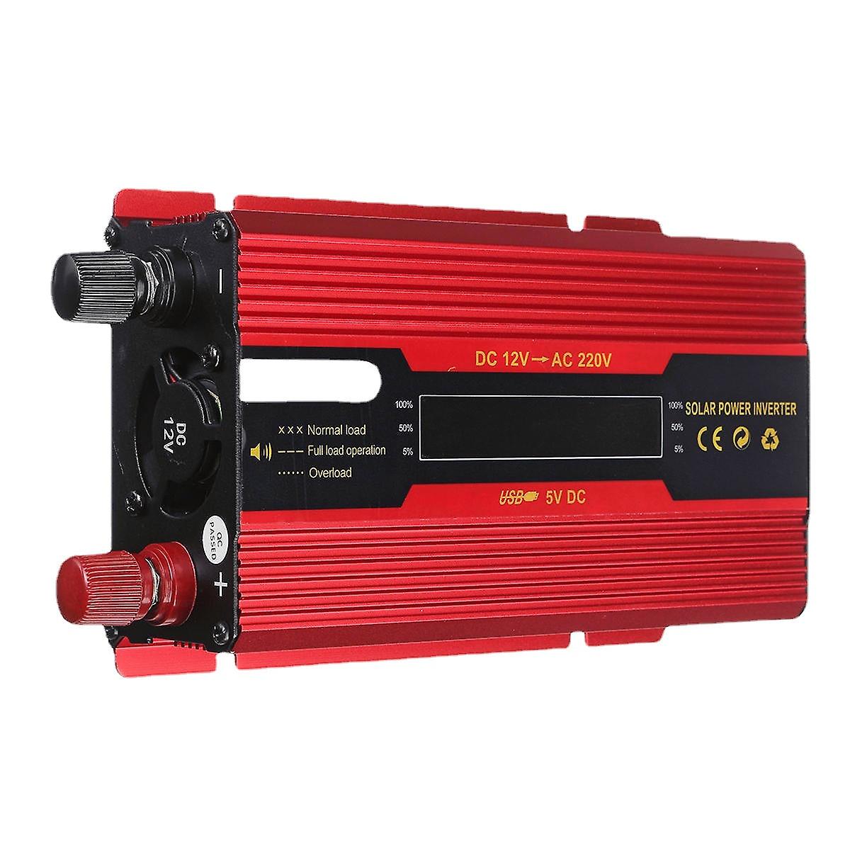 GreenZech 1500W/2500w/3500w Peak Red Solar Power Inverter Dc12v To Ac220v Modified Sine Wave Convert