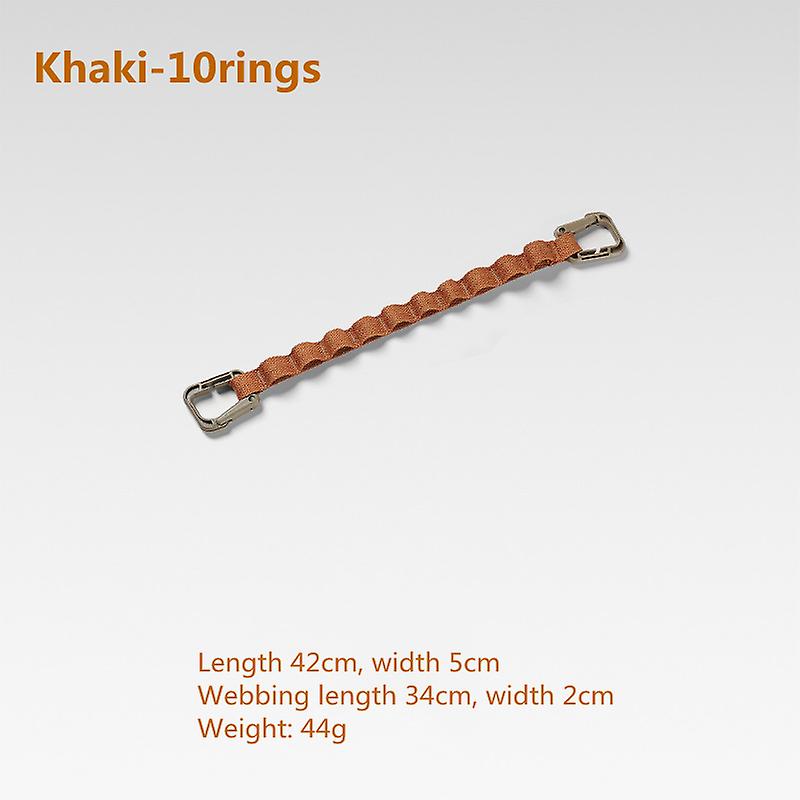 חבל קמפינג חיצוני רצועת אחסון תלויה רב תכליתית מלכודת אוהל אביזרים רצועת אחסון ניילון פלסטיק פלדה D אבזם