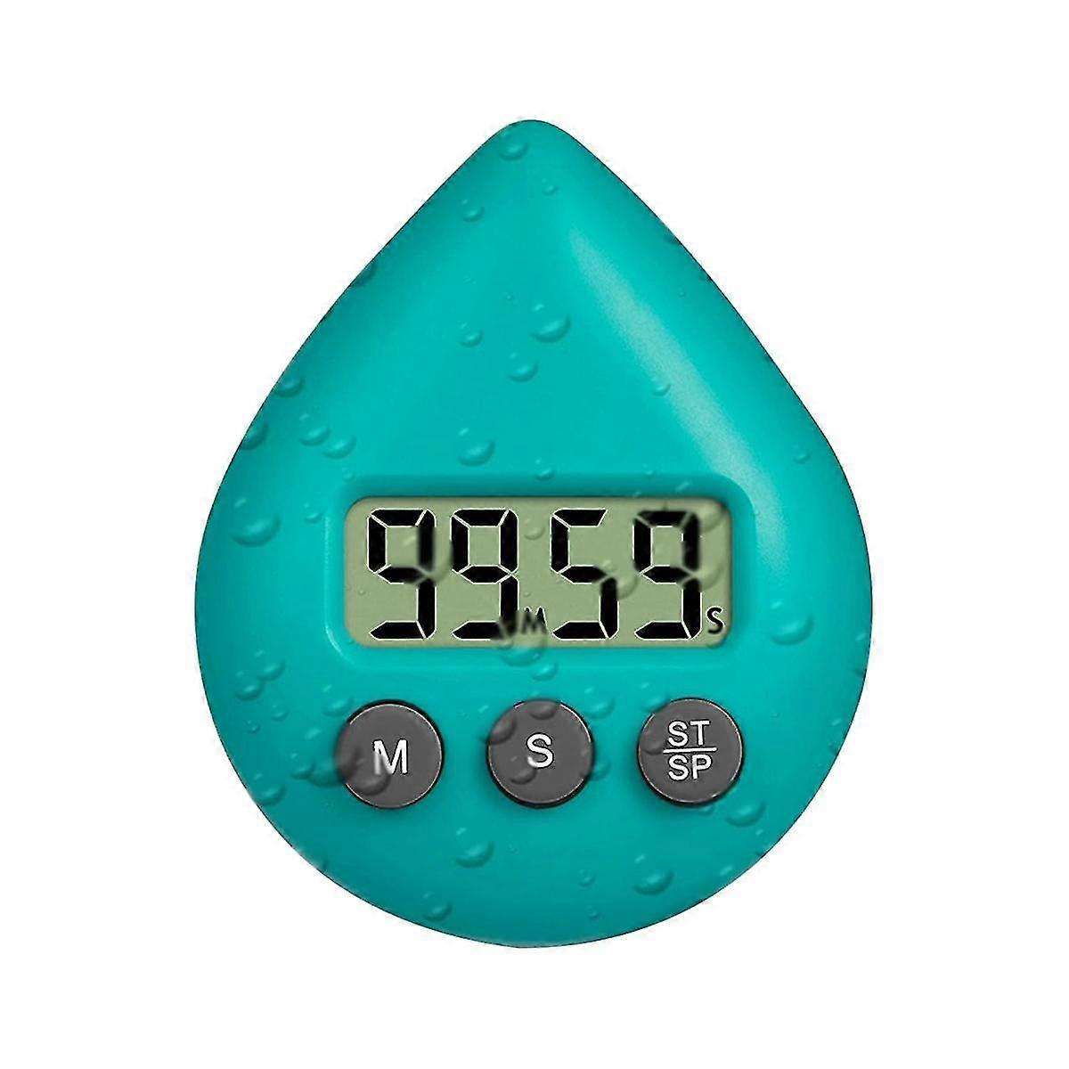 Timer per doccia a batteria silenzioso senza ticchettio, timer digitale impermeabile, timer carino di piccole dimensioni G