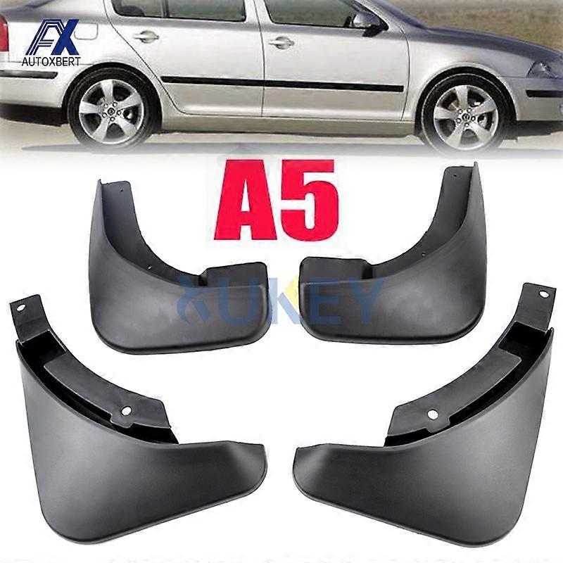 Set Car Mud Flaps For Skoda Octavia 2 A5 Saloon Estate Combo 2005 -2007 2008 2009 2010 2011 2012 Splash Guard Mud Flap