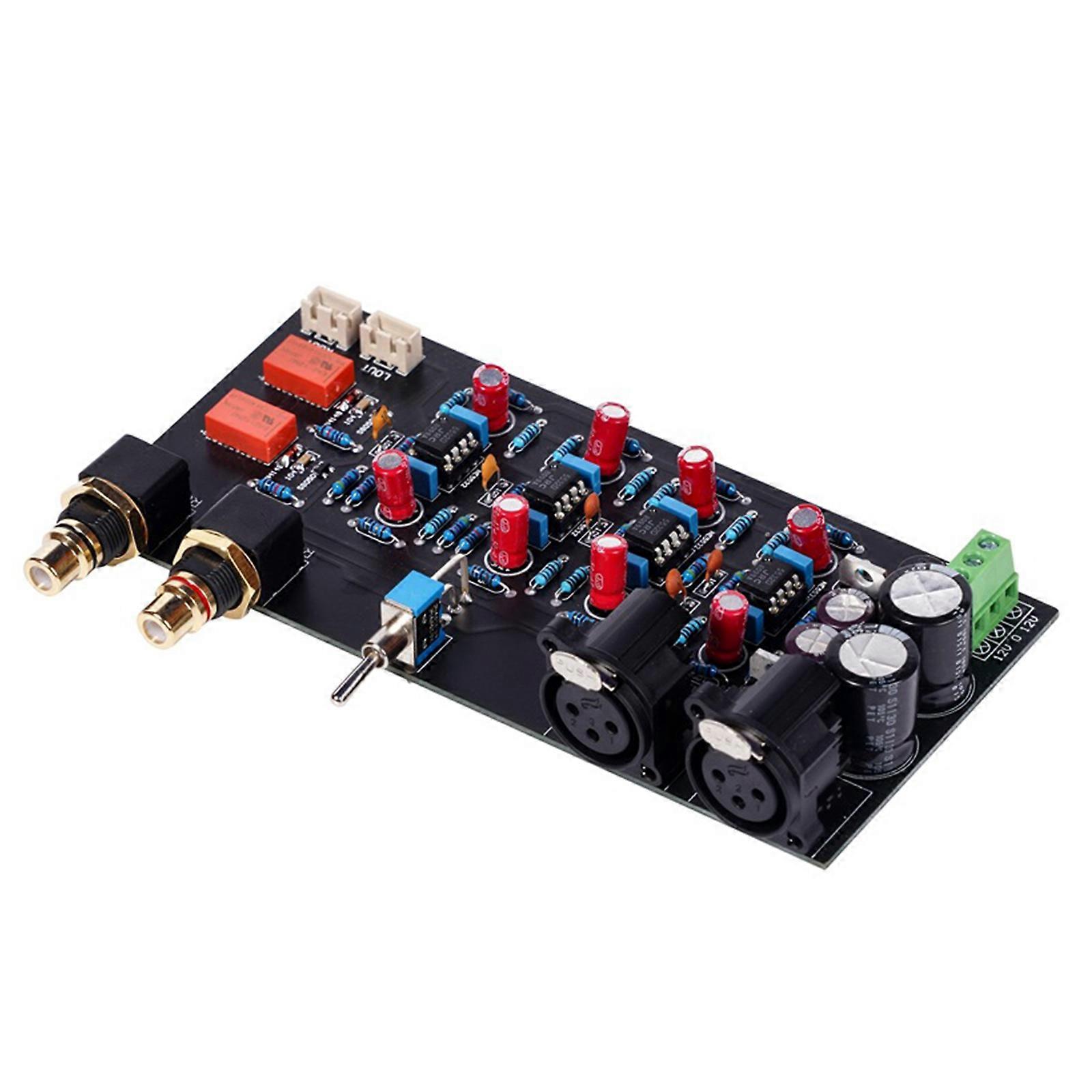 Scheda di uscita bilanciata ad alte prestazioni JRC5532 preamplificatore stereo OP AMP