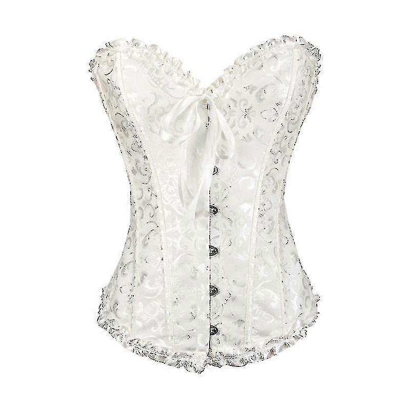 Tube Top Jacquard Gothic Palace Corset Waistcoat Shapewear Corset