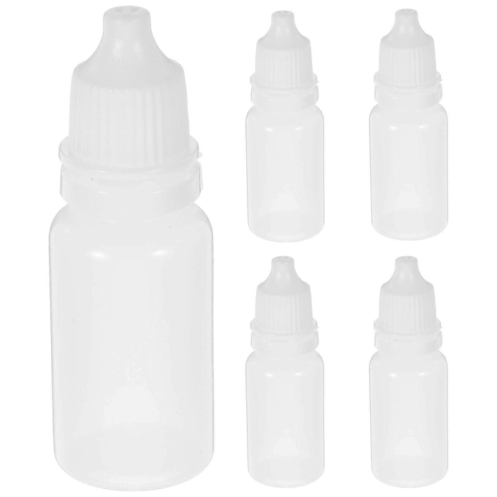 5Pcs 10ml Empty Plastic Squeezable Dropper Bottles Eye Liquid Dropper Dropping Bottles