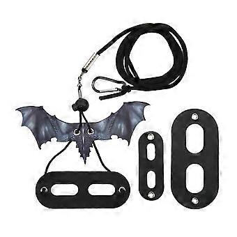 Small Reptiles Animals Harness Soft Adjustable Bearded Dragon Leash for Outdoor Walking for Hamsters LizardBlack Gray