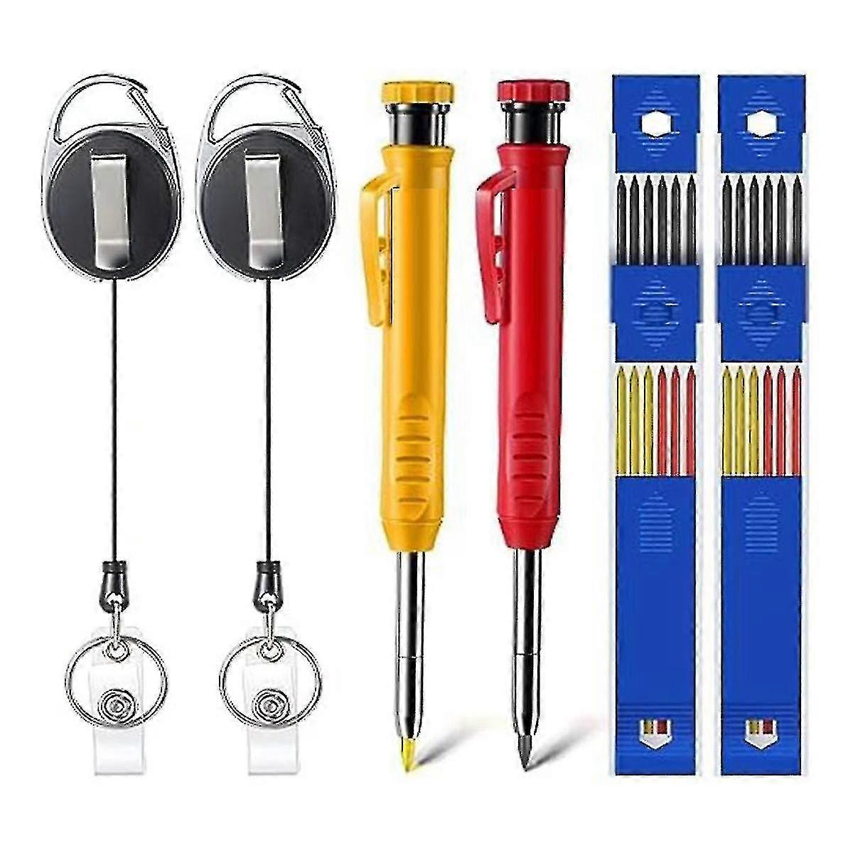 Mechanical Woodworking Pencil with Retractable Stand, Pull Holder, Great for Architects_Feb