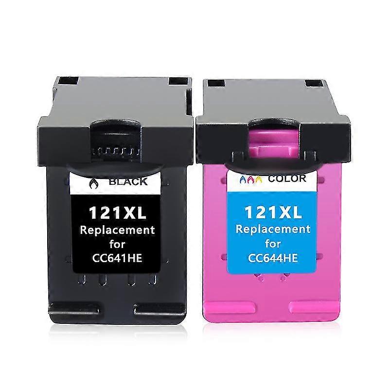 hg 2er-Pack 121XL wiederaufbereitet für HP 121 XL Tintenpatrone für HP Deskjet D2563 F4283 F2483 F2493 F4213 F4275 F4283 F4583 Drucker