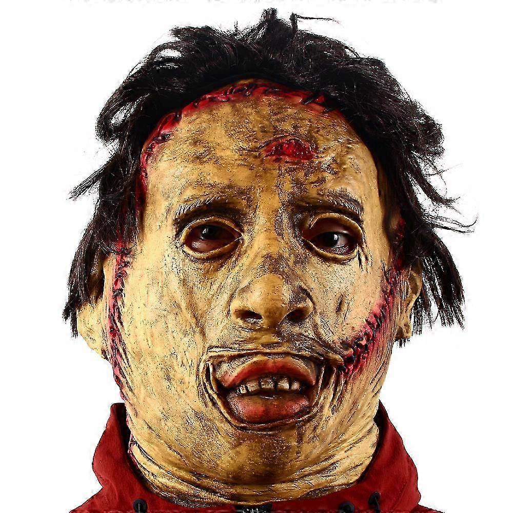 テキサス チェーンソー 虐殺 レザーフェイスマスク ハロウィン ホラー ファンシードレス パーティー コスプレ ラテックスマスク