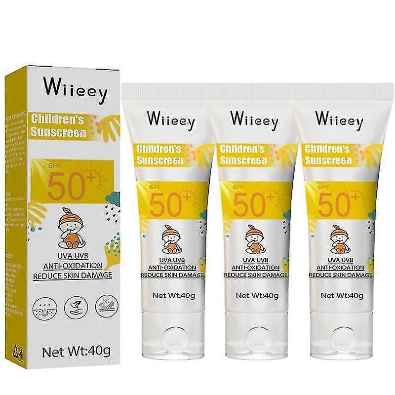 1-3st Sun Kids Protect Sensitive Solskyddsmedel med Spf 50+kids Solkräm för känslig hud, Skyddar omedelbart mot solexponering