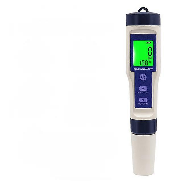 Testeur de PH 5 en 1 TDS/EC/PH/Salinité/Thermomètre