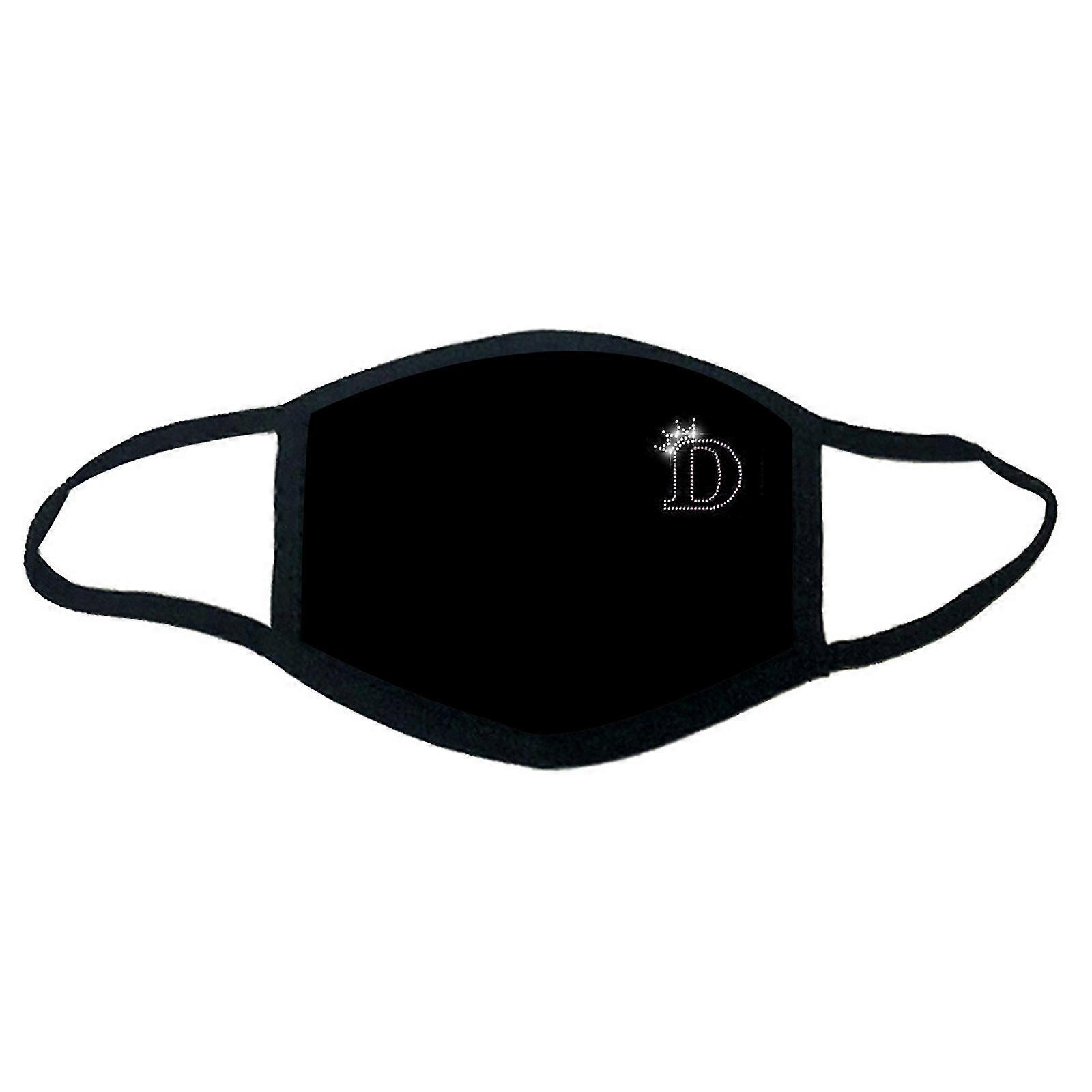 letters rhinestone shiny personalized high quality d-ustproof cotton mask