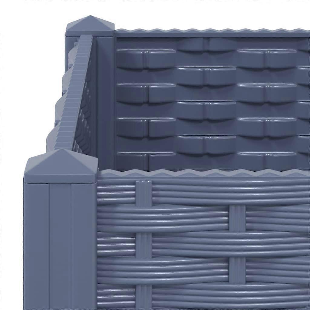 vidaXL Cama Elevada 40x40x23 cm Polipropileno