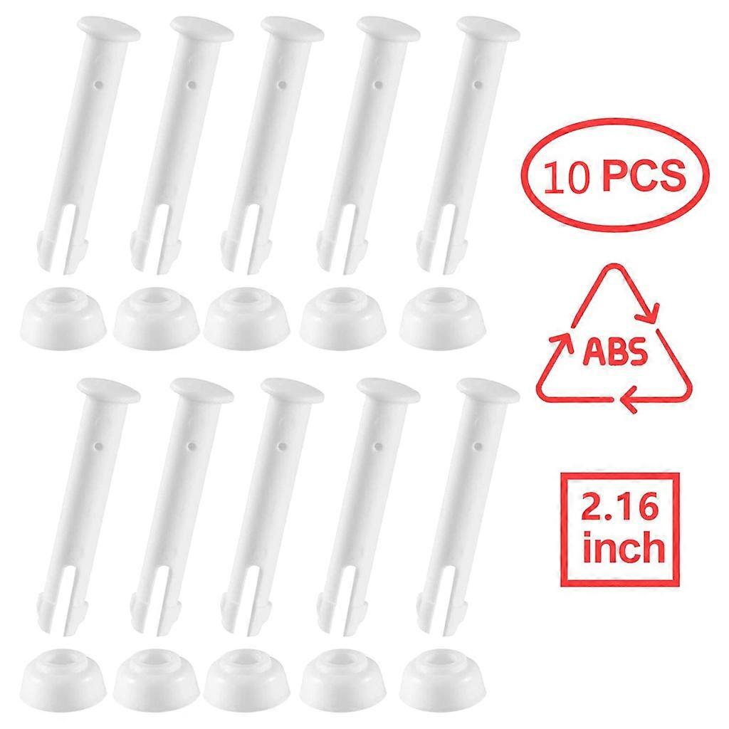 10 Packs Plastic Pool Joint Pins & Rubber Pool Seals Replacement Easy Pull Out