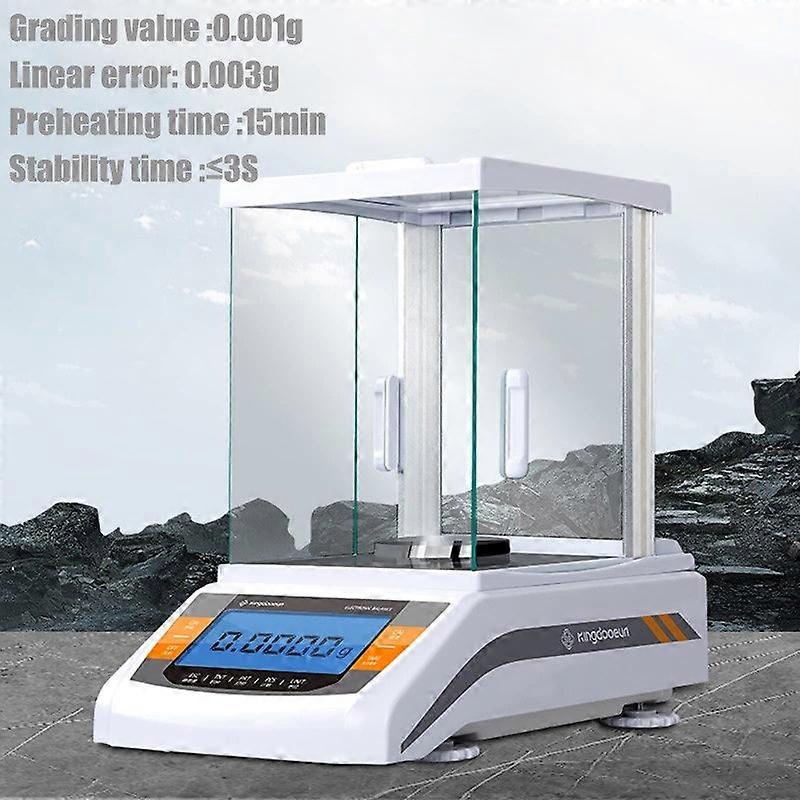 Laboratory Analytical 0.1mg/0.0001g Digital Scale Electronic Balance 220g With Windshield And Calibration Weight