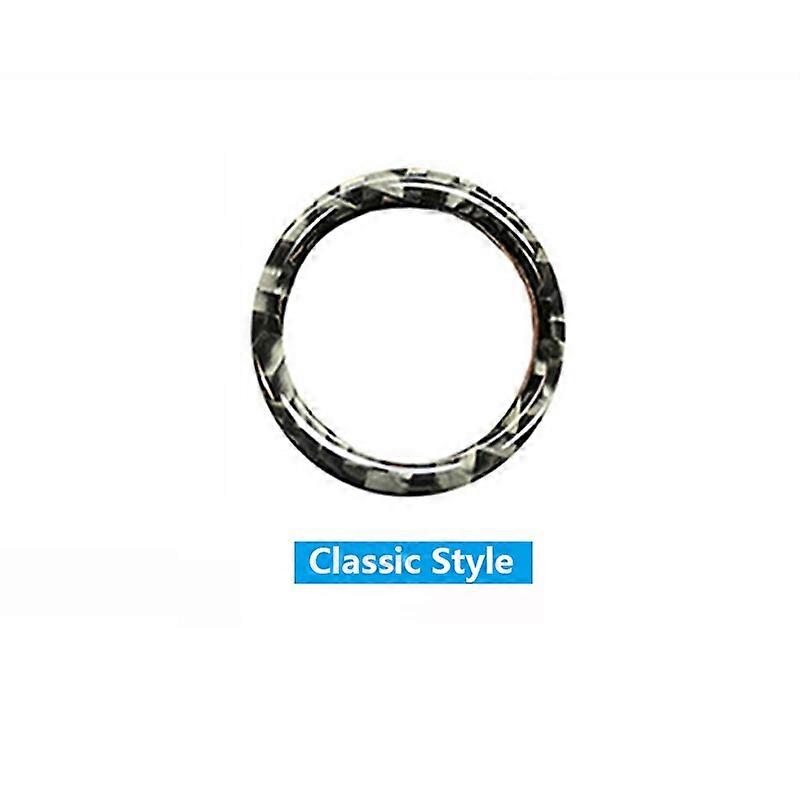Carbon Fiber Car Engine Start Stop Button Ignition Device Keyhole Ring Cover Sticker For Bmw E60 5 Series 2008-10 Accessories - Automotive Interior St