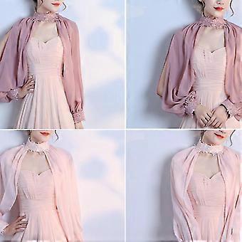 sachin and babi light blue dress Chiffon Bolero For Women Femme 190*130cm Shrug For Wedding Dress Long Scarf  Bridal Shawls For Evening Party Dress Cape