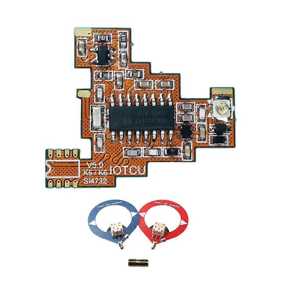SI4732 V5.0 FPC Modification Module&2xDonut Antenna for K5 K6 HF Shortwave Full Band/Single Sideban