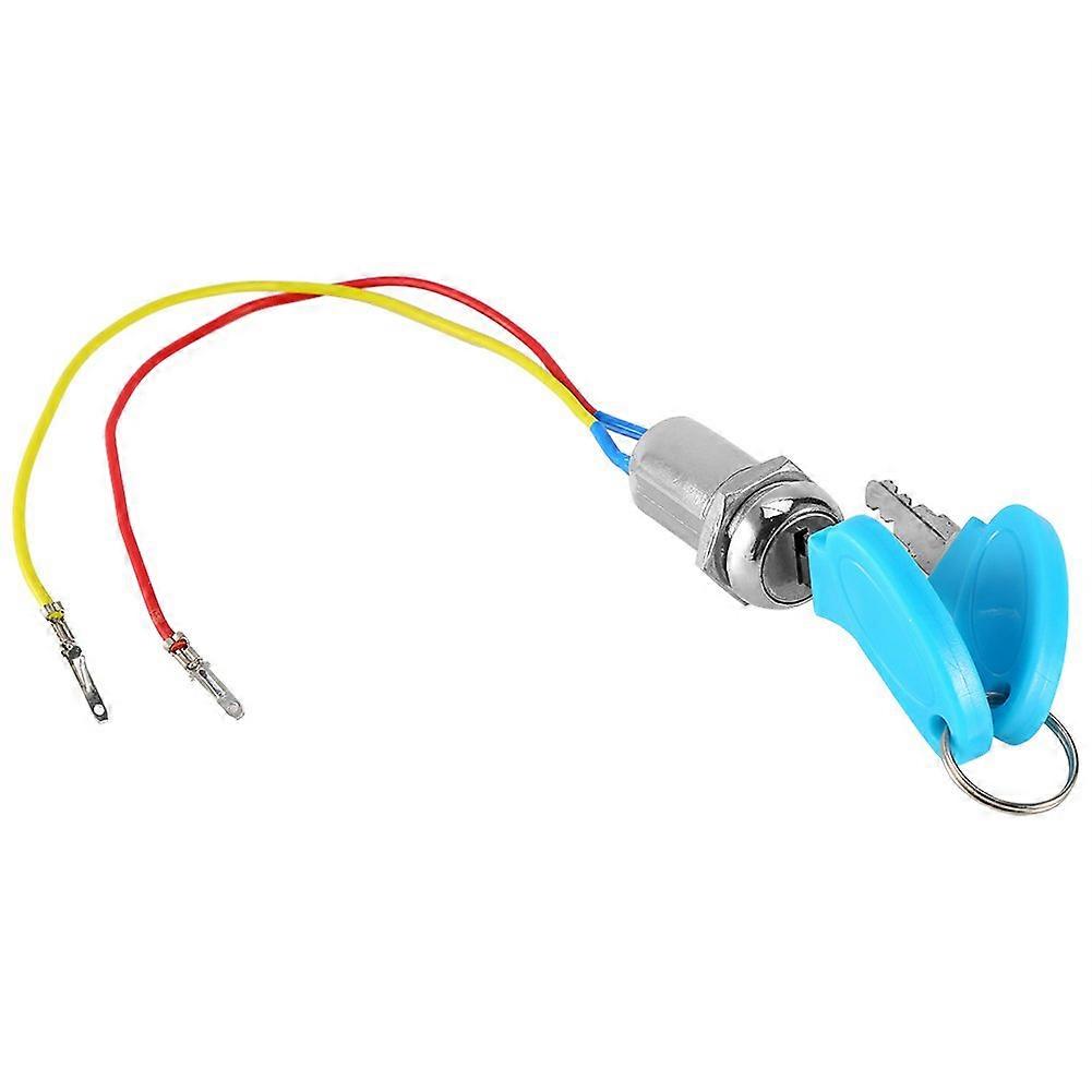 2 Colors Ignition Key Switch, 2 Wire Electrical Switch with 2 Keys ...