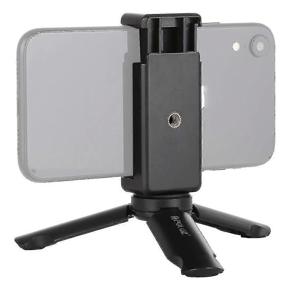 Hmwy-2pcs Pu373 Mini Tripod With Adjustable Phone Clip For Mobile Phone Sport Camera