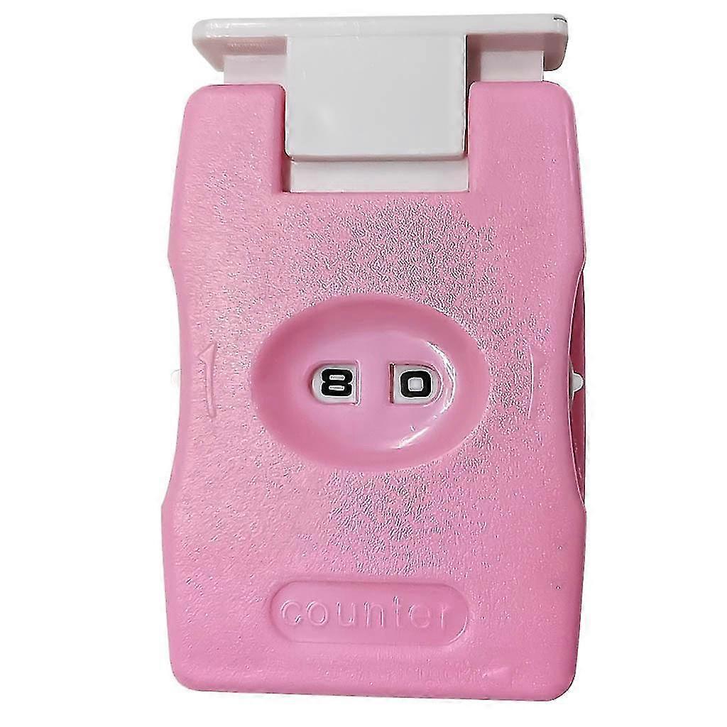 betterlifefg-manual row counter and stitch count for knitting/crocheting tool for home, travel - pink