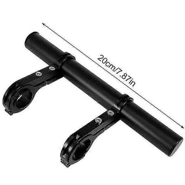 20/30cm Bicycle Handlebar Extended Bracket Bike Mount Bar Computer Holder Support Rack Alloy Stand Double Frame Bicycle Clip Bicycle Small Parts