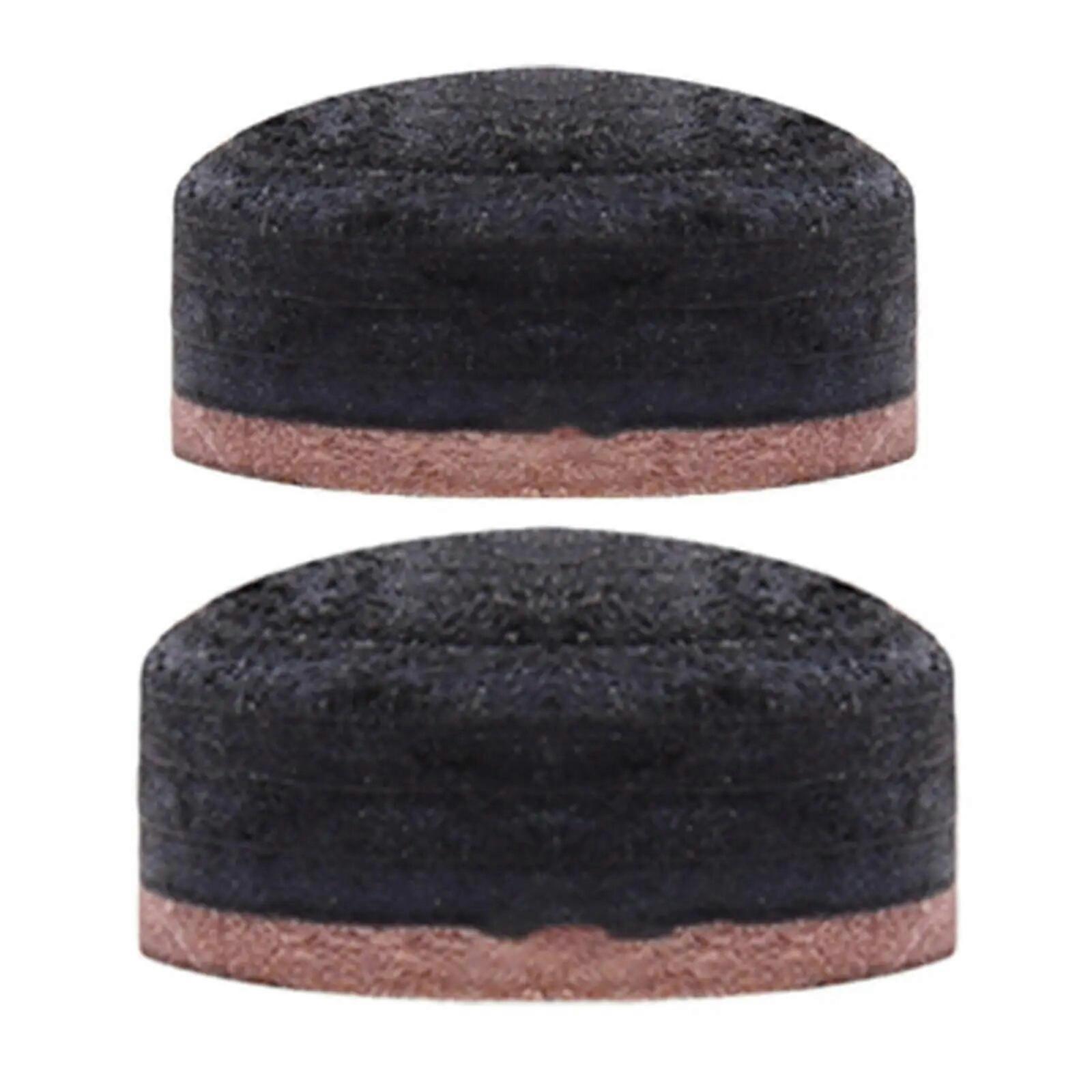 Pool Cue Tip Medium Hardness Glue on Tip Easy Maintain Ball Control Billiard Accessories