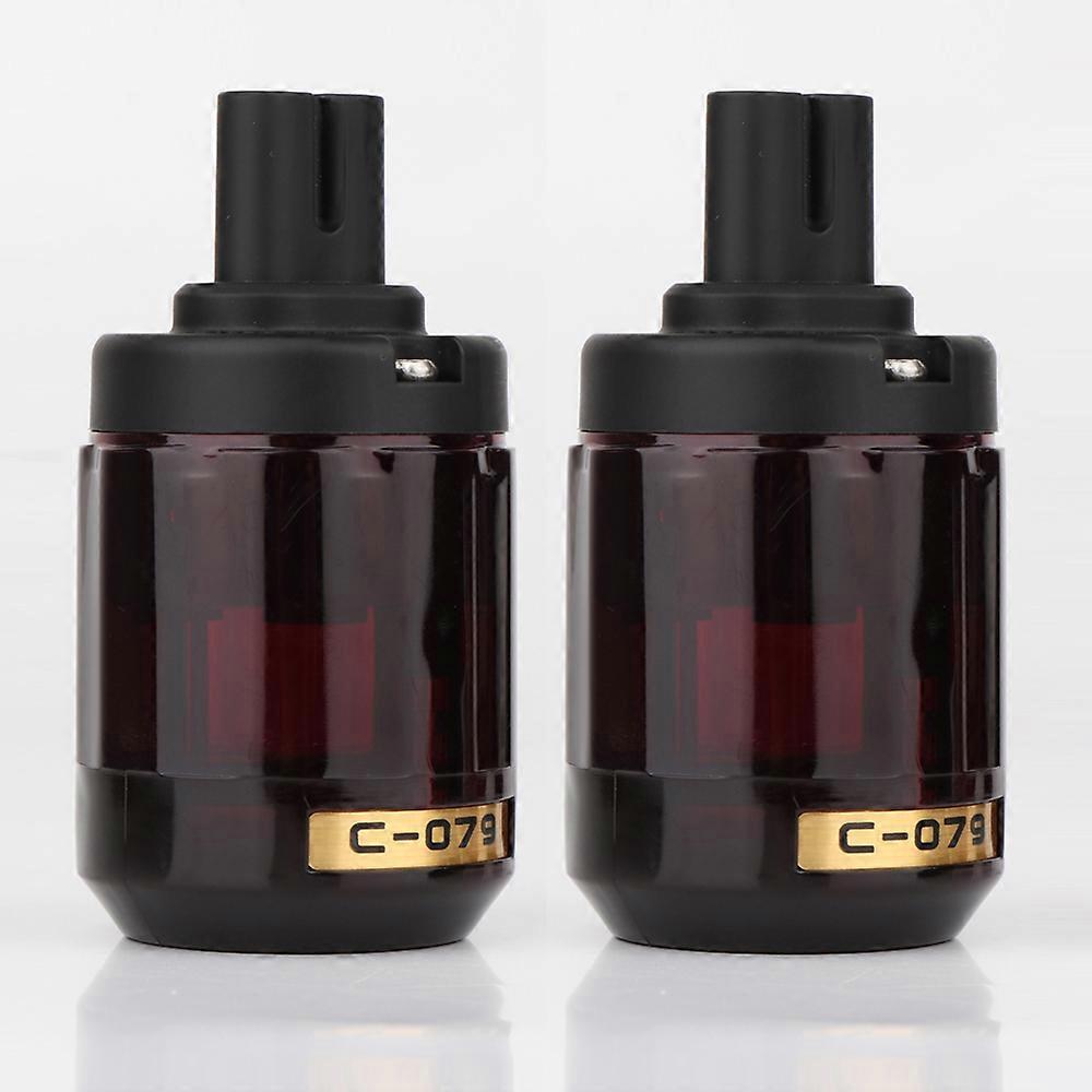 2PCS High Quality Hifi C-079 Figure 8 IEC C7 Plug Audio Power Cable IEC Female Electrical Plug Socket adapter connector