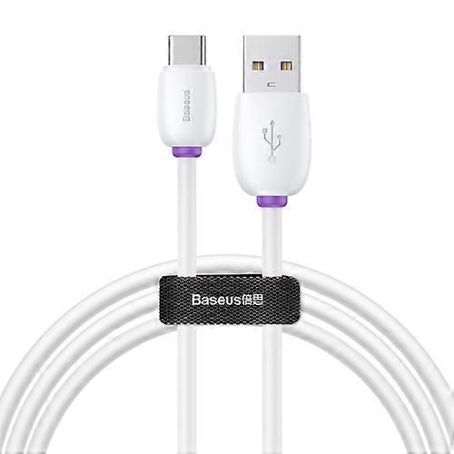 Baseus 40W 1m 5A USB to Type-C Purple Ring HW Flash Data Sync Charge Cable