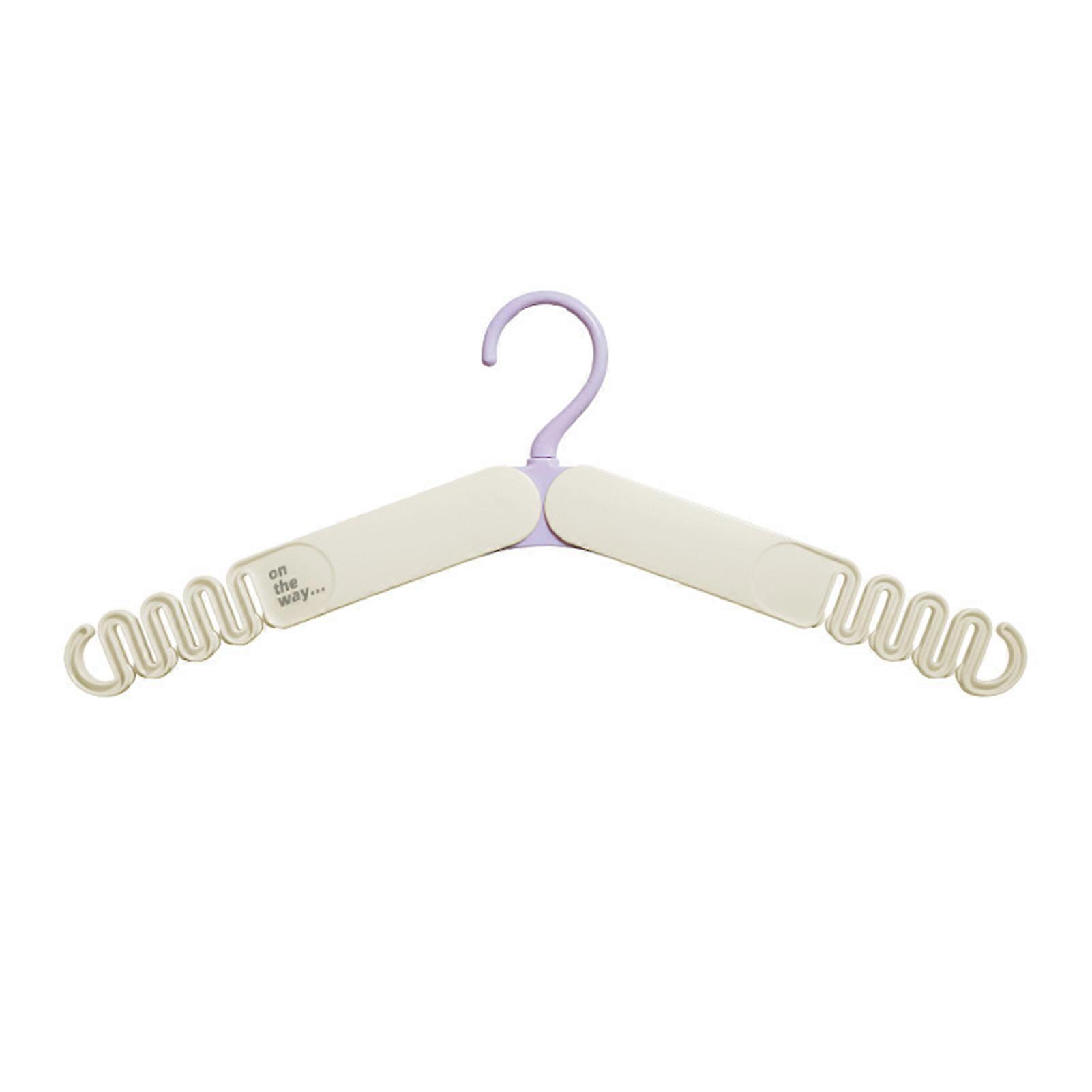 Travel Folding Hanging Drying Rack Multifunctional Anti-slip Clothes Hanger Stand for Bedroom