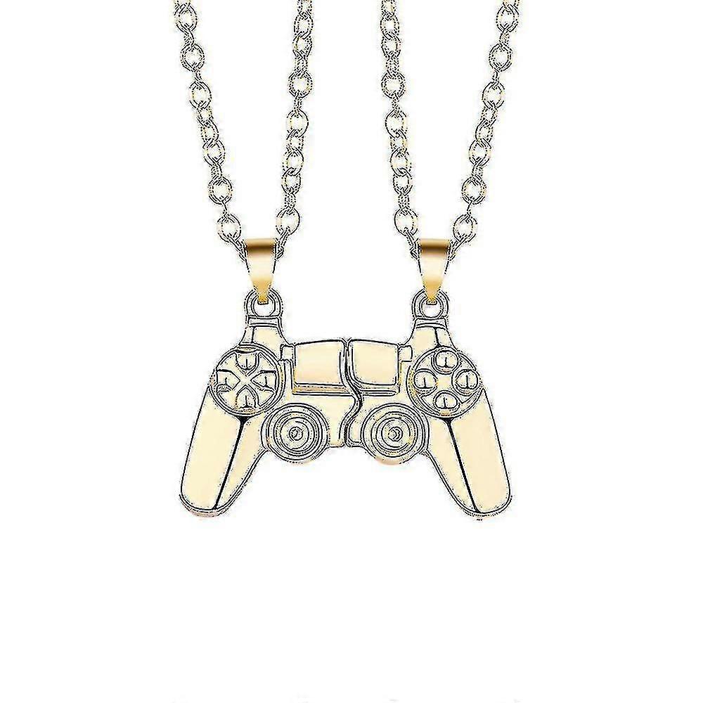 Magnetic Game Controller Necklace Couples Chain Pendant
