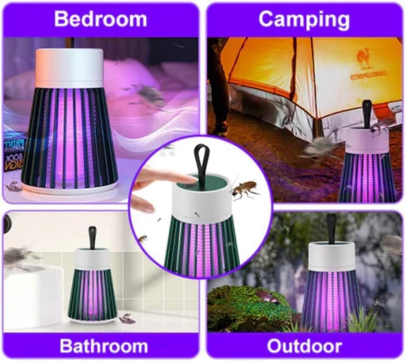 Mozguard Piège à Moustiques 2024 - Lampe Anti-Moustique Portable USB Intérieur Extérieur LED