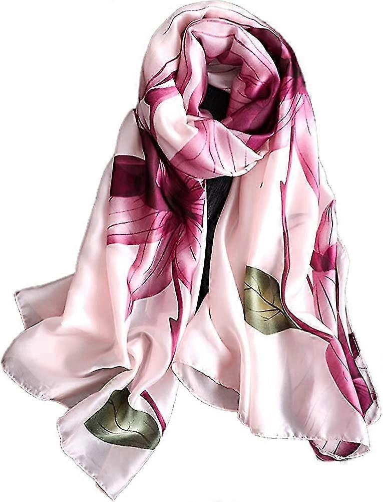 Kadınlar Için İpek Eşarplar Hafif Moda Bayanlar Eşarplar Saten Şal Şal Wrap Hediye