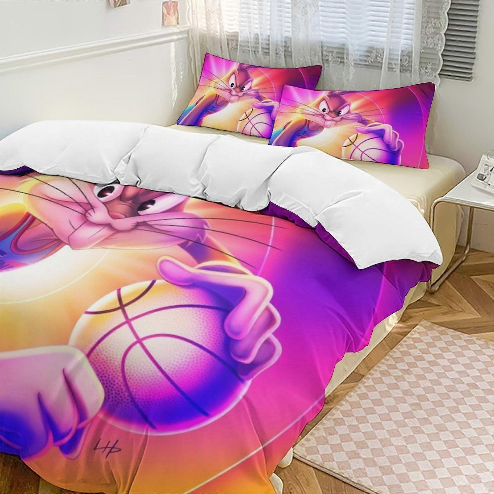 c552 TweetyBird 2 Cama Capa de Edredom Conjuntos de Cama de Microfibra Conjuntos de Edredom Leve de 3 Peças, 1 Capa de Edredom e 2 Fronhas para Crianças ee552