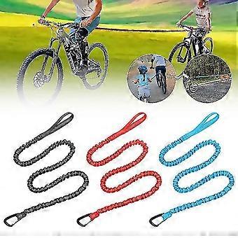 Kids Bicycle Tow Rope Elastic Bicycle Tow Strap Bike Towing Rope-red-(niubi)