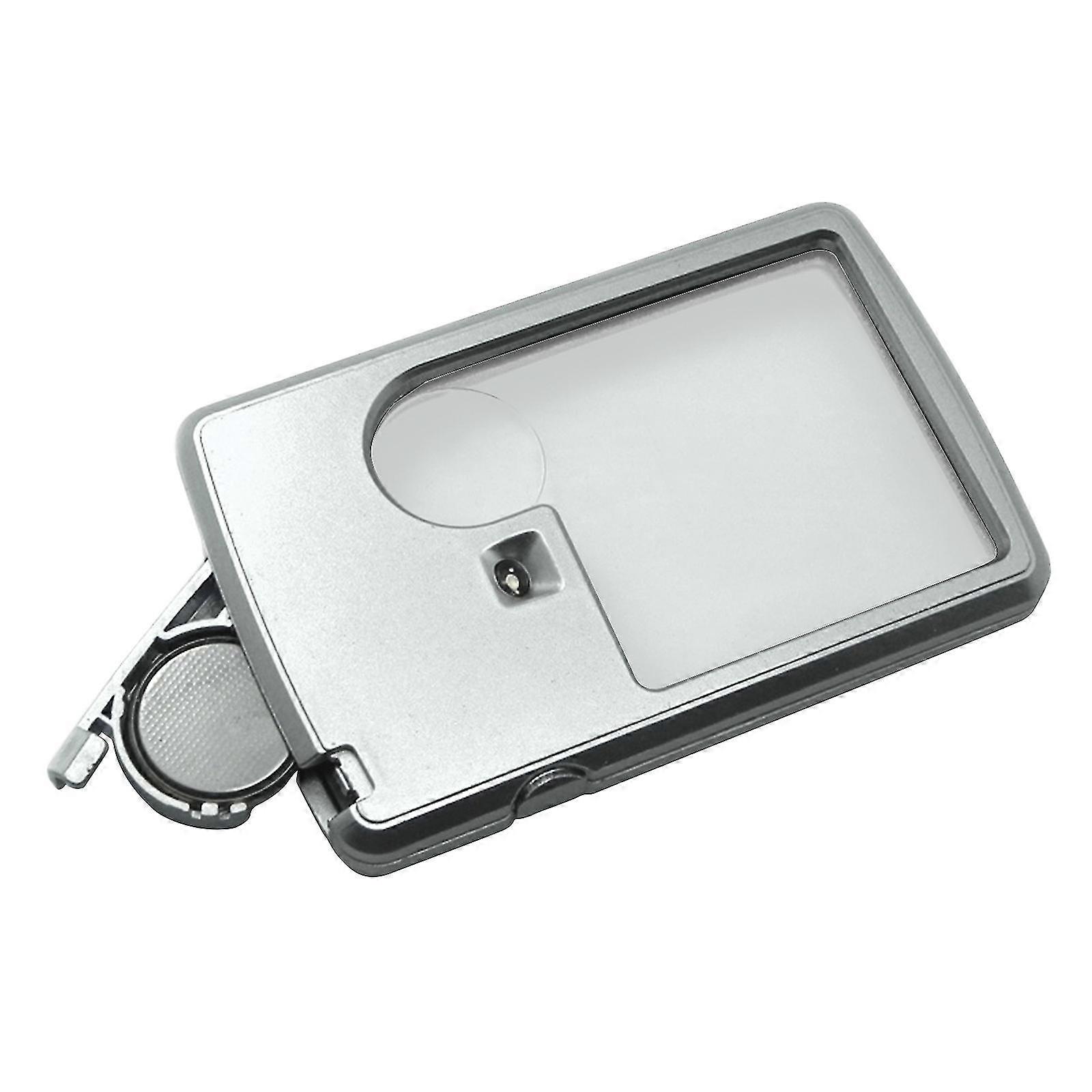 6x Large Ultra Bright Led Page Magnifier With Anti-glare Lens & Fully Dimmable Leds