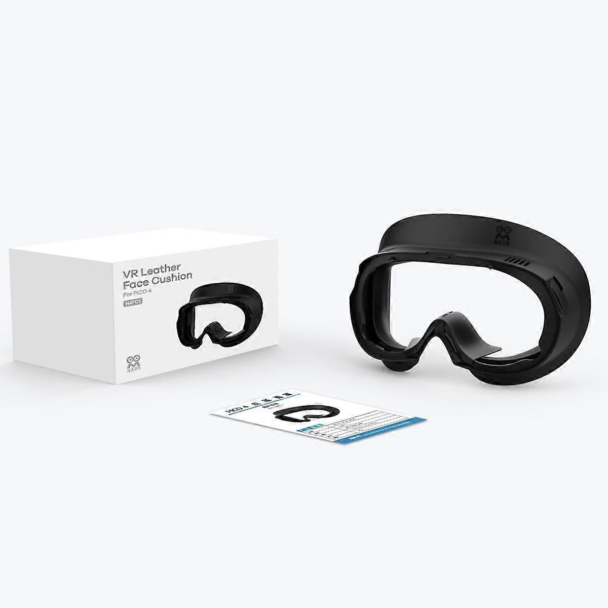 Maschera in pelle per cuffie PICO 4 VR Maschera in pelle Sostituzione della copertura in pelle lavabile a prova di sudore