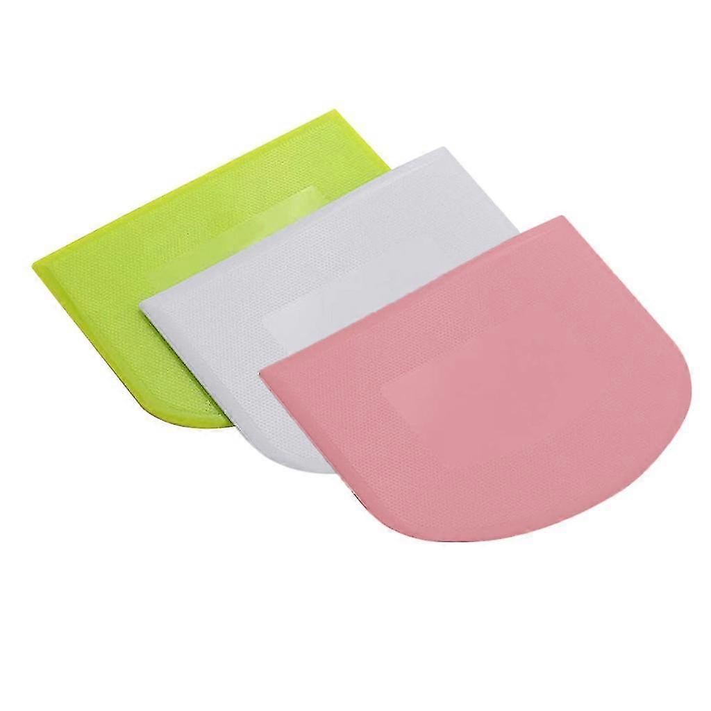 3pcdough Cake Scraper Baking Tool Soft Scraper