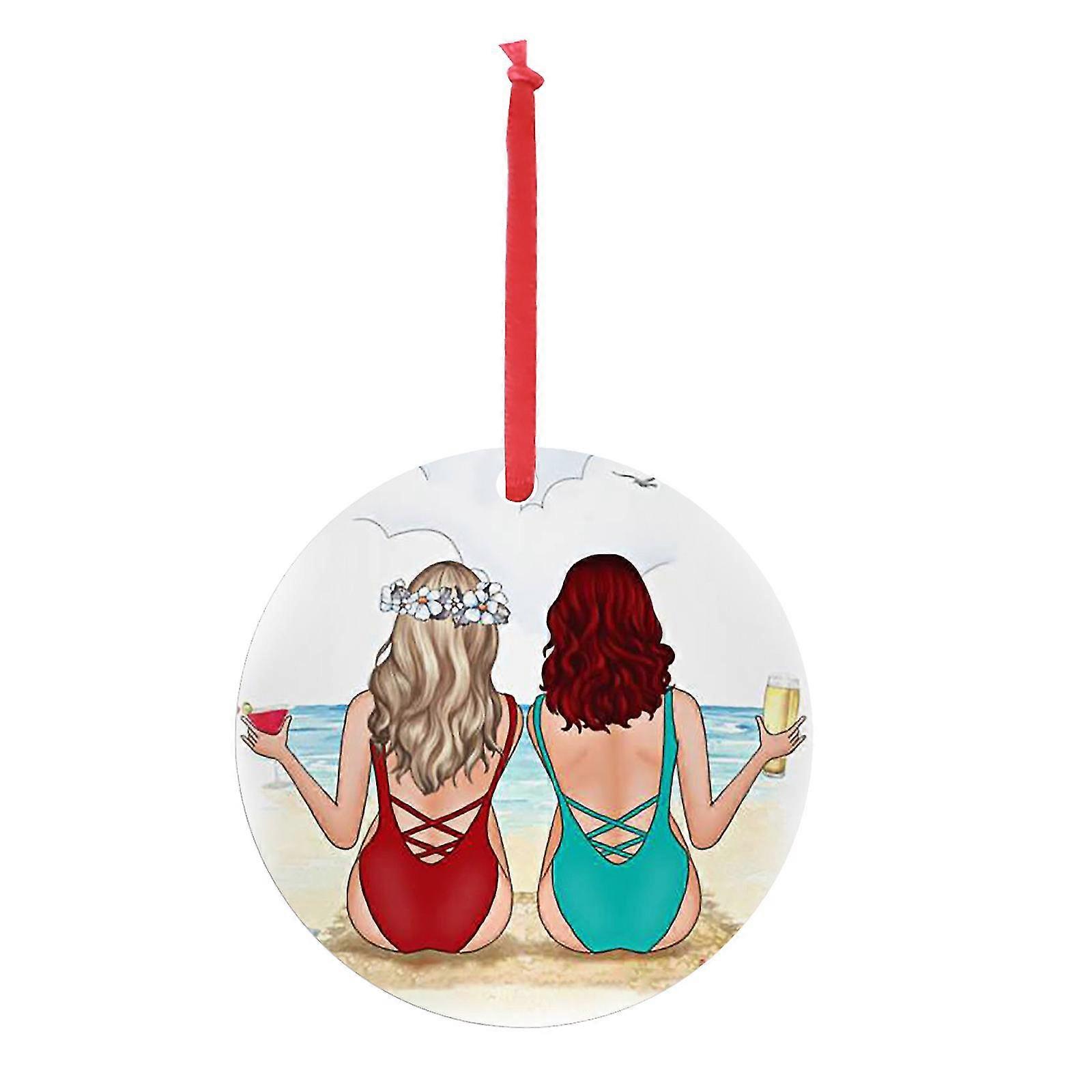 الحديد الفن شخصية جميلة فتاة عيد الميلاد قلادة عيد الميلاد ديكور