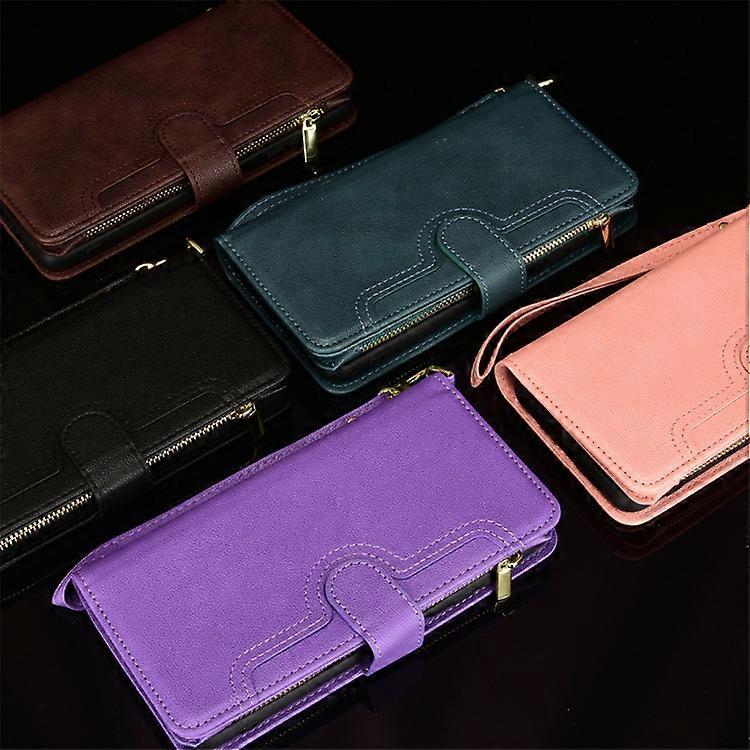 Case For Xiaomi Poco M5 Cover Zipper Magnetic Wallet Card Holder Pu Leather Flip Case