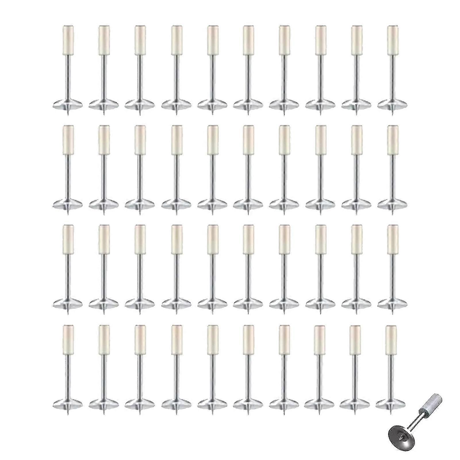 Gwoździe do ręcznego stalowego pistoletu do gwoździ, 40 sztuk okrągłych gwoździ do mocowania na ścianie, oferta 50%