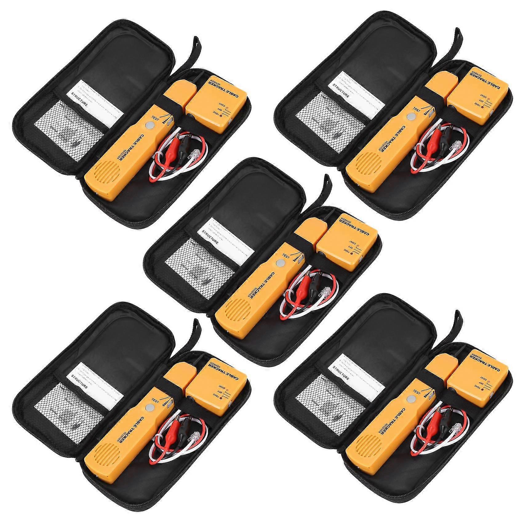 Kit di tracciamento per tester di rete, generatore di toni, sonda per localizzatore di cavi, 5x